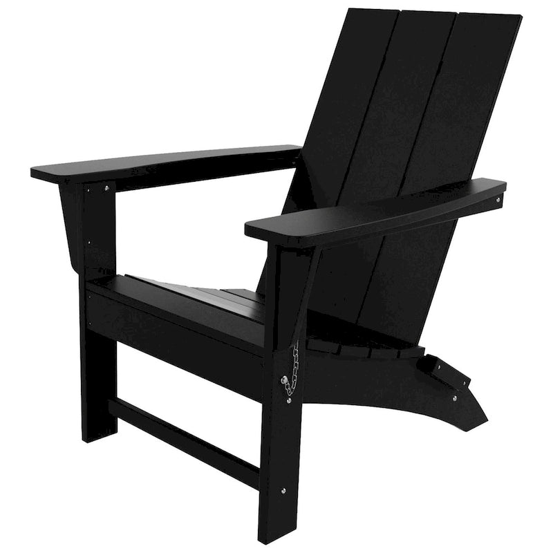 Fauteuil Adirondack Moderne Poly Pliable Écologique Tout Temps Polytrends Shoreside (Lot de 8)