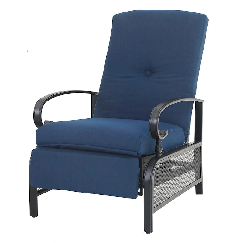 MAISON ARTS Ensemble Bistro 2 pièces avec Fauteuil Inclinable Réglable et Table d'Appoint