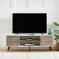 Meuble TV Mid-Century Modern pour téléviseurs jusqu'à 70 po Meuble TV Console multimédia - 20,5 H x 59 L x 15,5 P