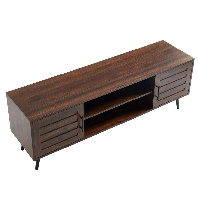 Meuble TV Mid-Century Modern pour téléviseurs jusqu'à 70 po Meuble TV Console multimédia - 20,5 H x 59 L x 15,5 P