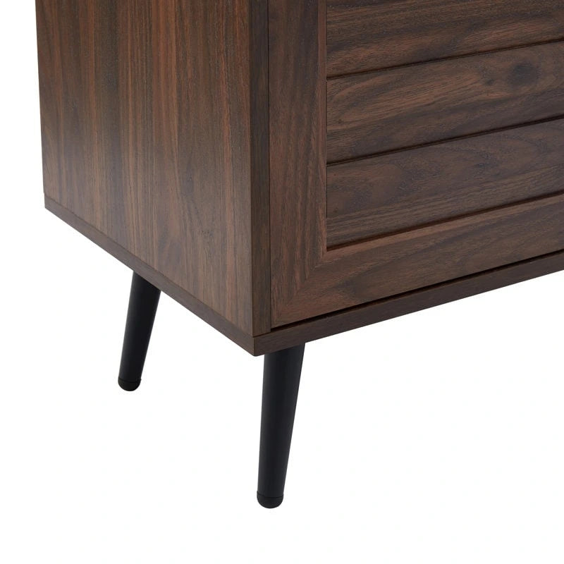 Meuble TV Mid-Century Modern pour téléviseurs jusqu'à 70 po Meuble TV Console multimédia - 20,5 H x 59 L x 15,5 P