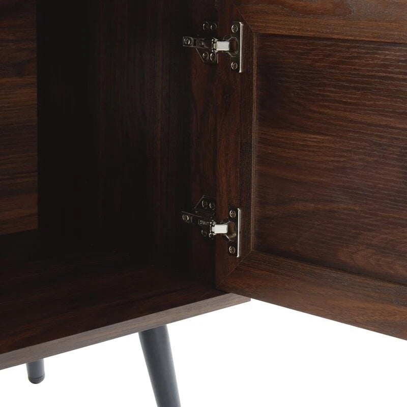 Meuble TV Mid-Century Modern pour téléviseurs jusqu'à 70 po Meuble TV Console multimédia - 20,5 H x 59 L x 15,5 P