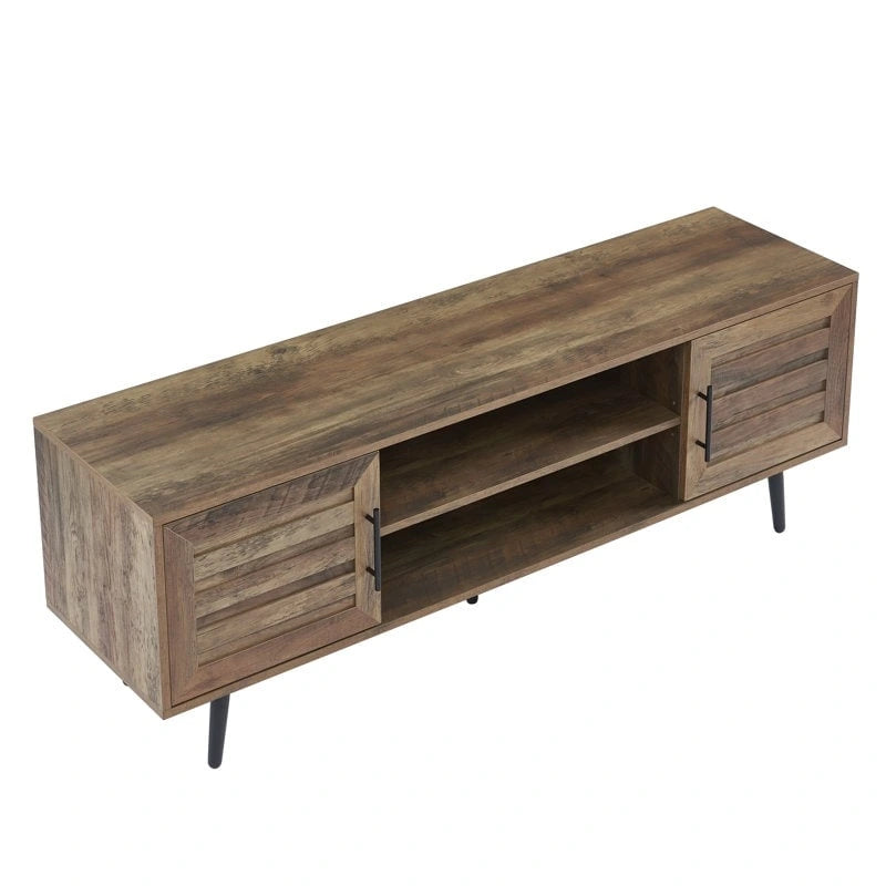 Meuble TV Mid-Century Modern pour téléviseurs jusqu'à 70 po Meuble TV Console multimédia - 20,5 H x 59 L x 15,5 P