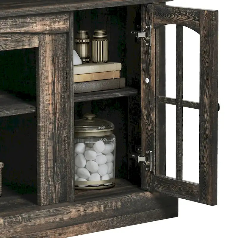 Moasis 58 Meuble TV surélevé Meuble TV de Ferme Meuble TV Console Multimédia pour TV jusqu'à 65 - 58 pouces