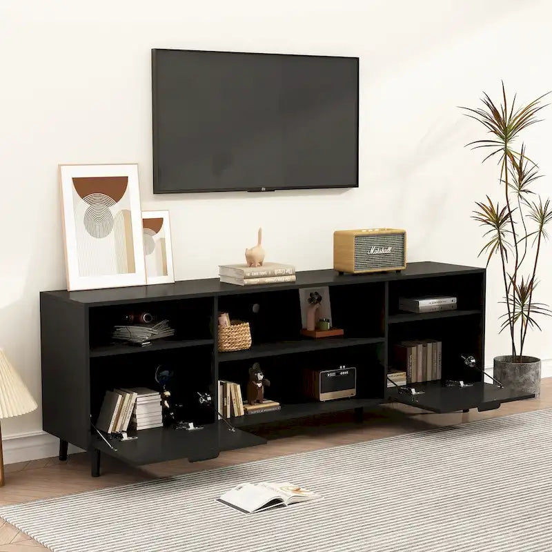 Meuble TV cheminée avec console TV cheminée électrique et télécommande