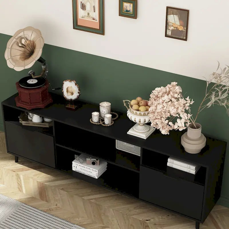 Meuble TV cheminée avec console TV cheminée électrique et télécommande