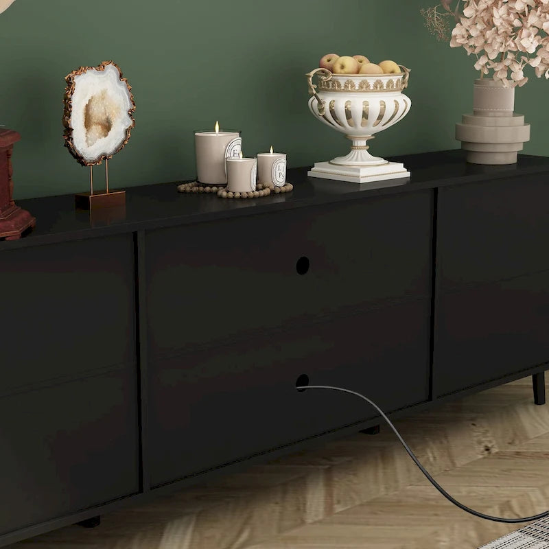 Meuble TV cheminée avec console TV cheminée électrique et télécommande