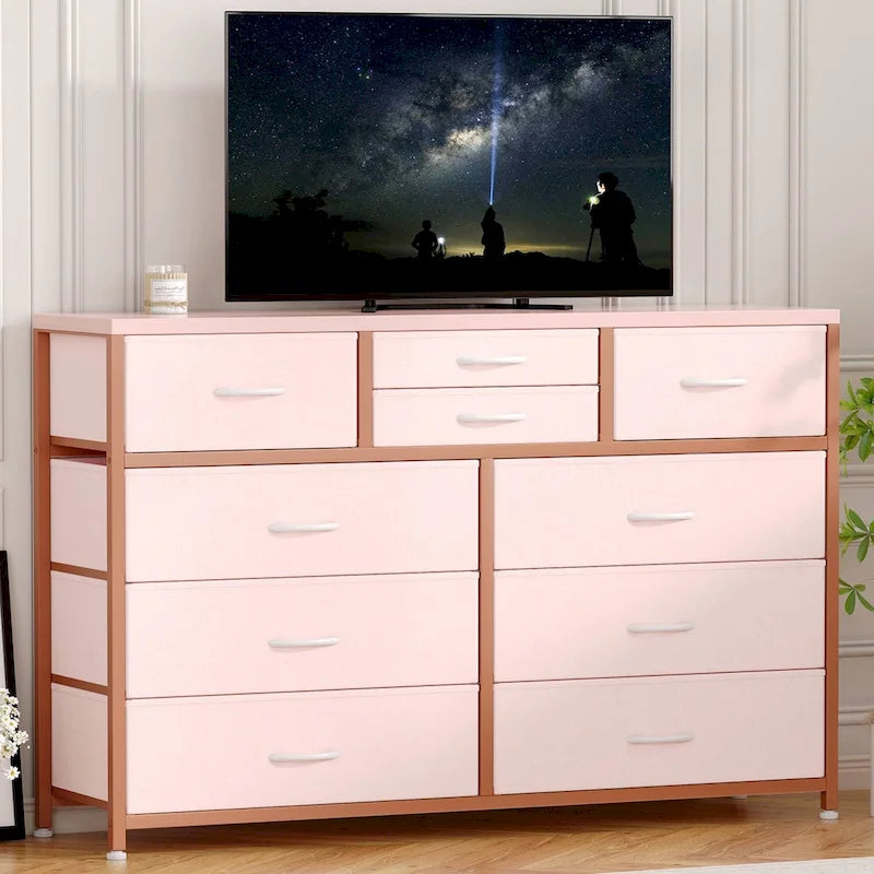 Meuble TV commode moderne avec 10 tiroirs - s.o.