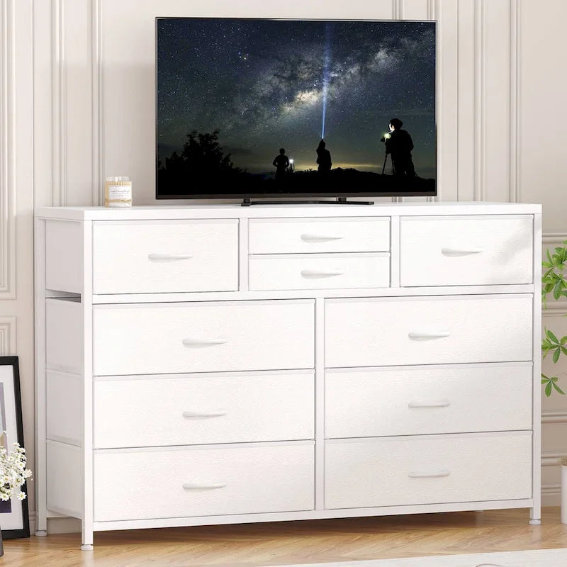 Meuble TV commode moderne avec 10 tiroirs - s.o.