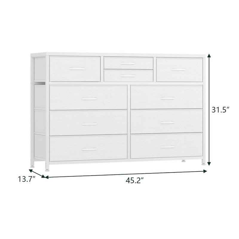 Meuble TV commode moderne avec 10 tiroirs - s.o.