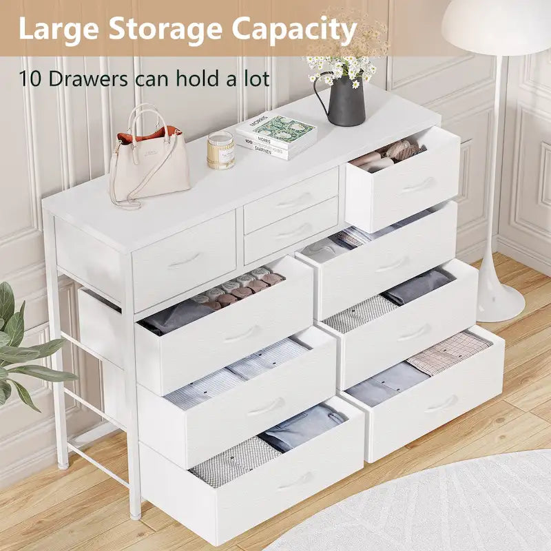 Meuble TV commode moderne avec 10 tiroirs - s.o.