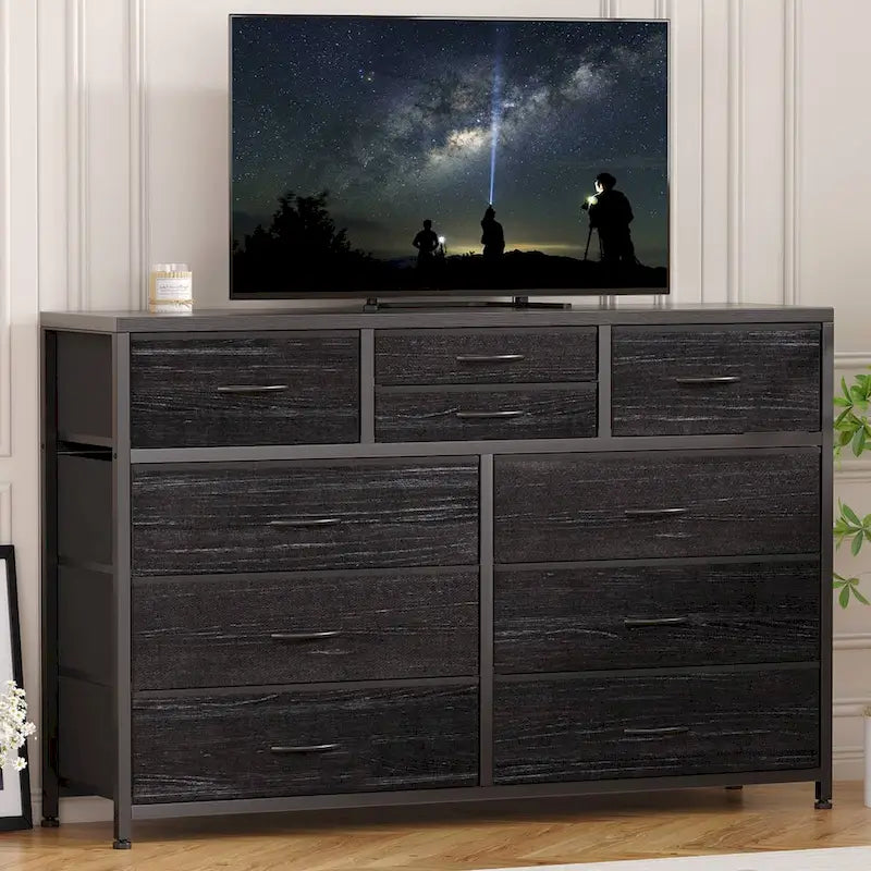 Meuble TV commode moderne avec 10 tiroirs - s.o.