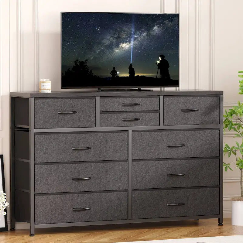 Meuble TV commode moderne avec 10 tiroirs - s.o.