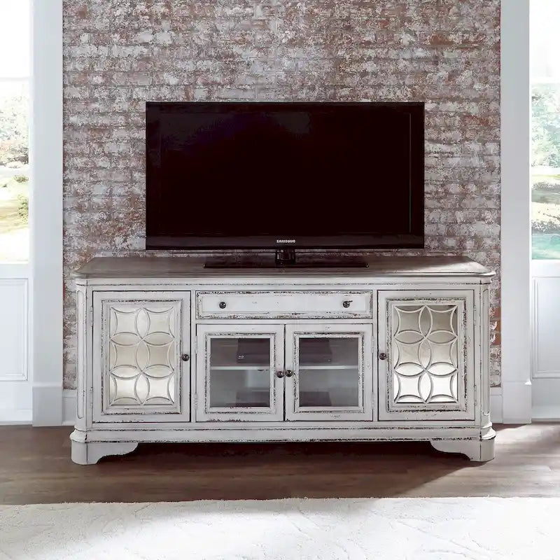 Meuble TV Magnolia Manor avec miroirs - 2 finitions