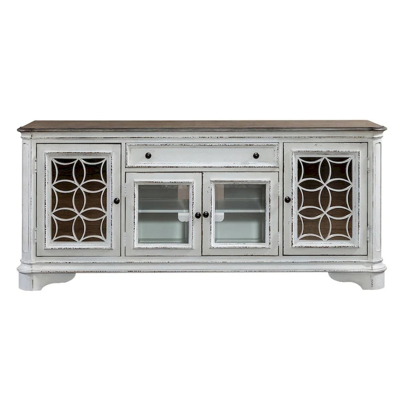Meuble TV Magnolia Manor avec miroirs - 2 finitions