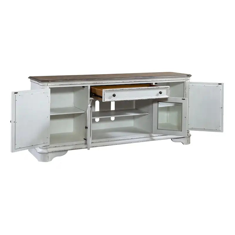 Meuble TV Magnolia Manor avec miroirs - 2 finitions