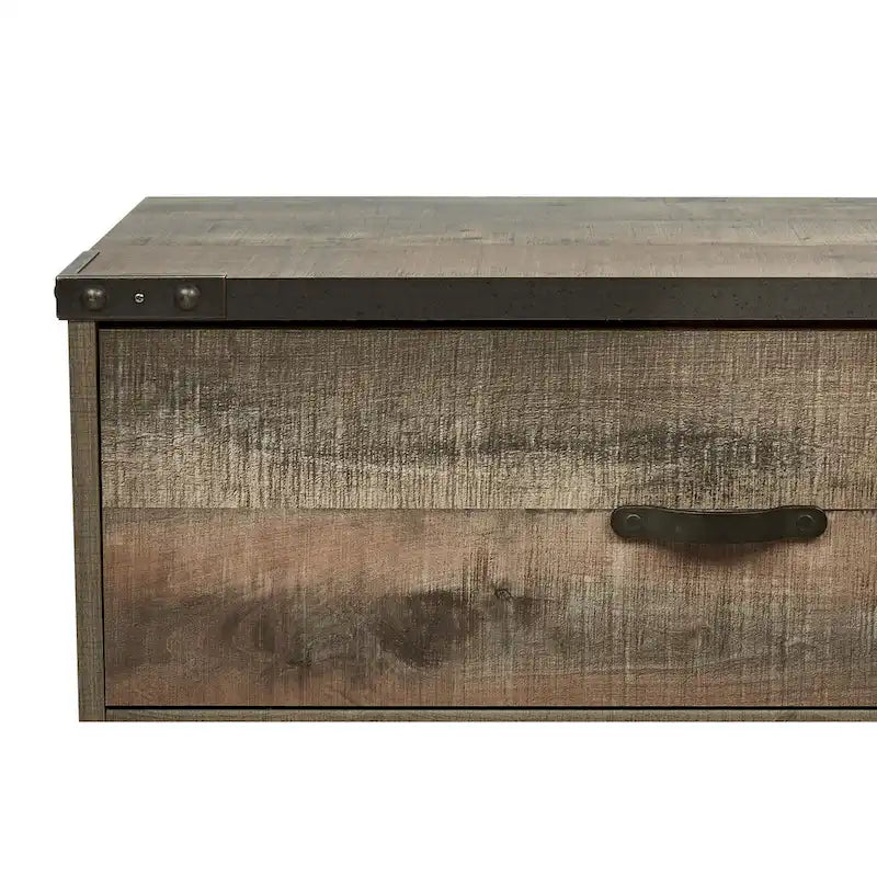 Meuble télé Trinell Grand, décontracté, marron