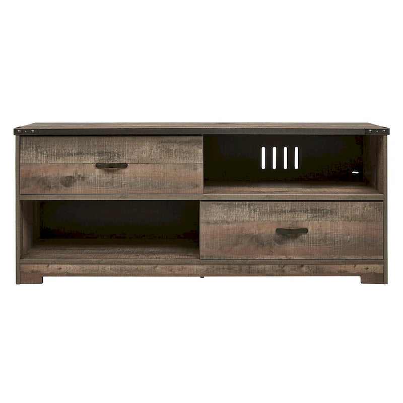 Meuble télé Trinell Grand, décontracté, marron
