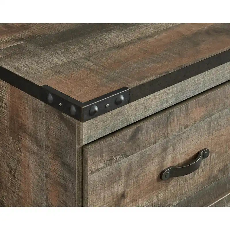 Meuble télé Trinell Grand, décontracté, marron