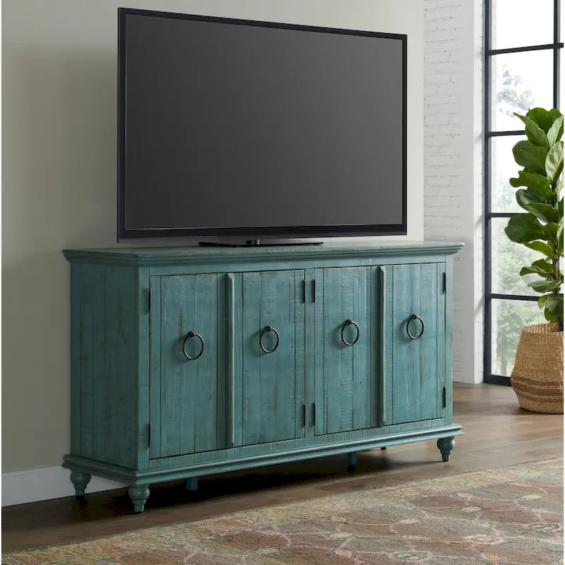 Meuble TV/Console en bois massif 65 po Garden District