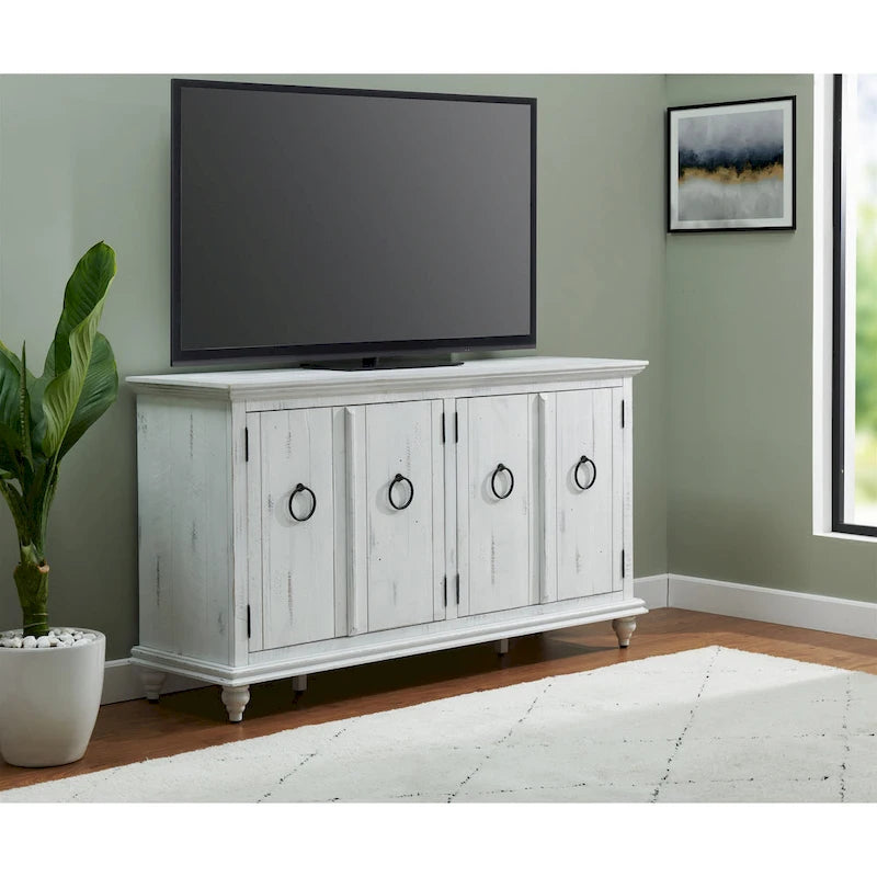 Meuble TV/Console en bois massif 65 po Garden District