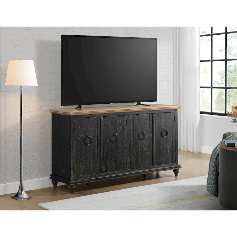 Meuble TV/Console en bois massif 65 po Garden District