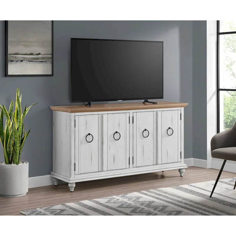 Meuble TV/Console en bois massif 65 po Garden District