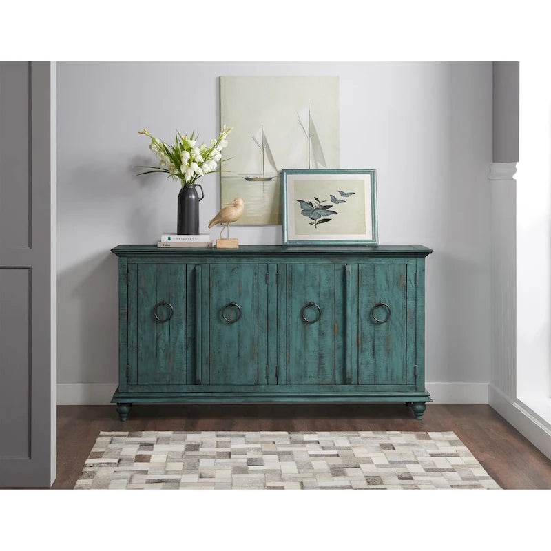 Meuble TV/Console en bois massif 65 po Garden District