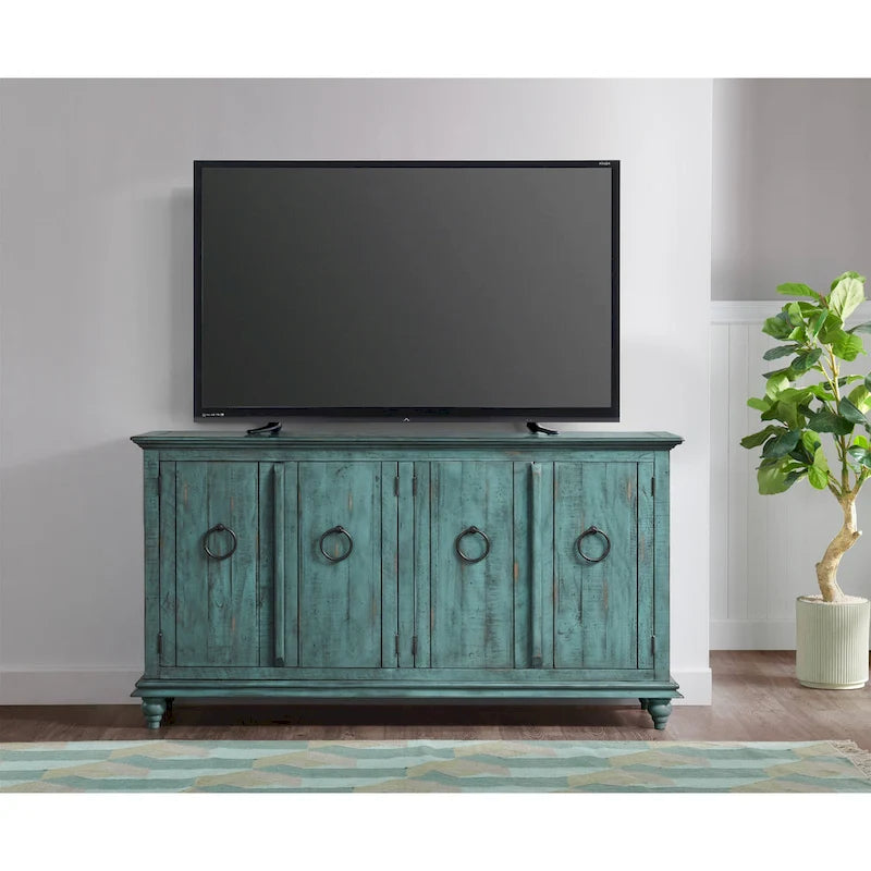 Meuble TV/Console en bois massif 65 po Garden District