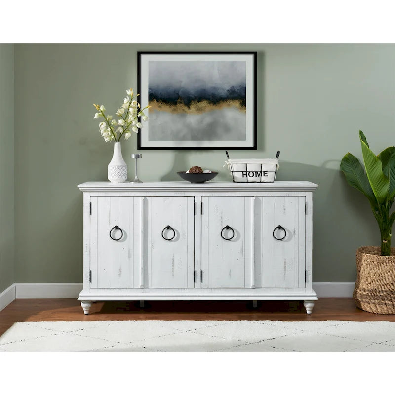 Meuble TV/Console en bois massif 65 po Garden District