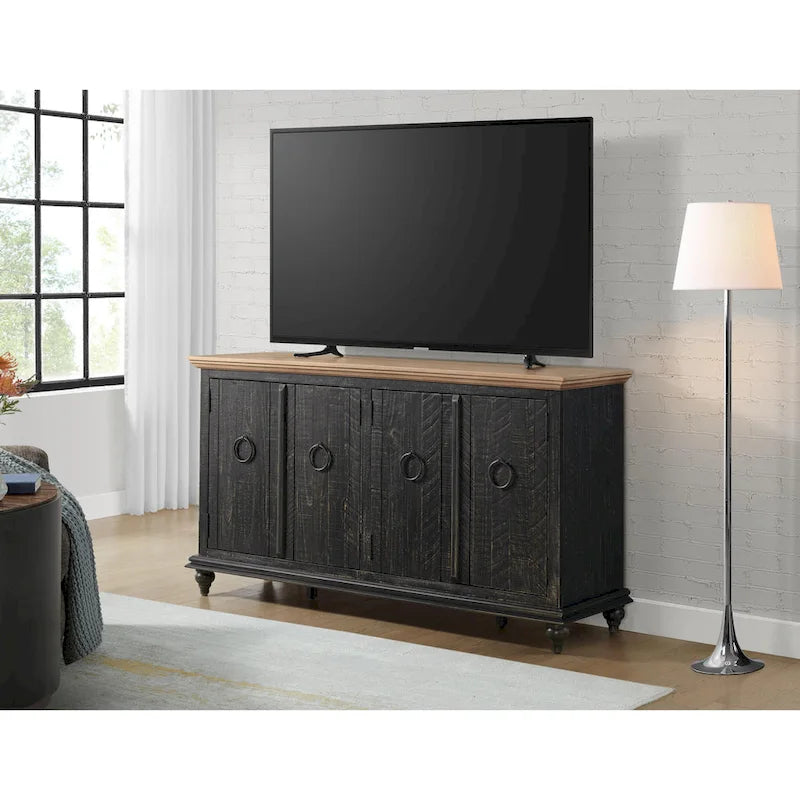 Meuble TV/Console en bois massif 65 po Garden District