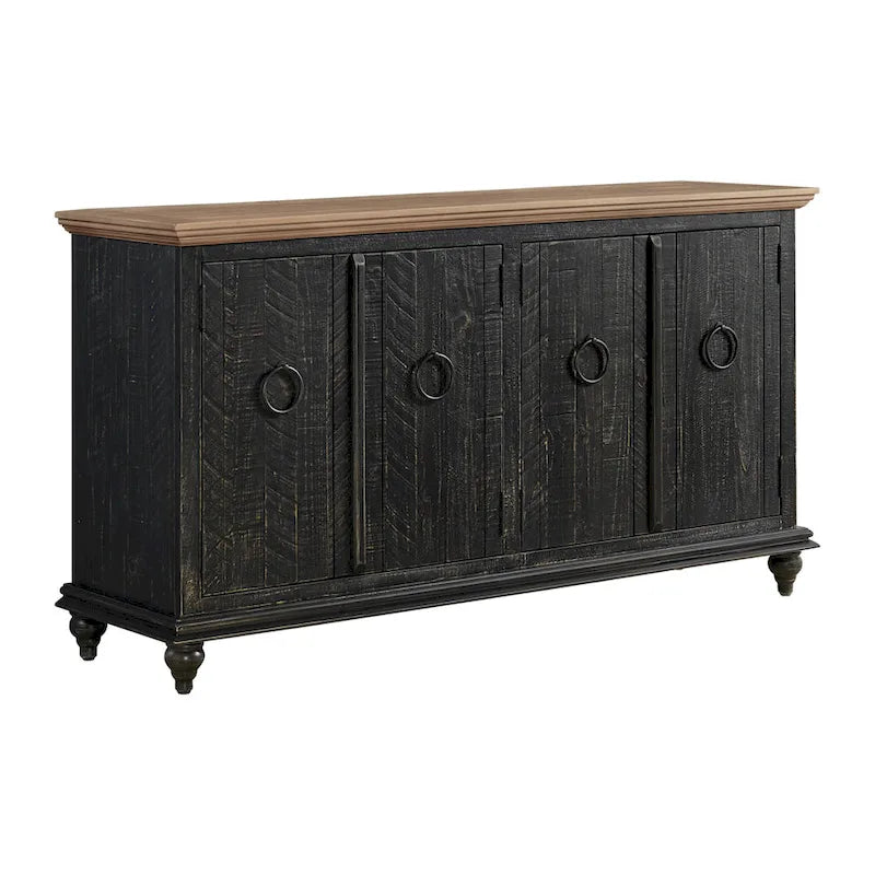 Meuble TV/Console en bois massif 65 po Garden District