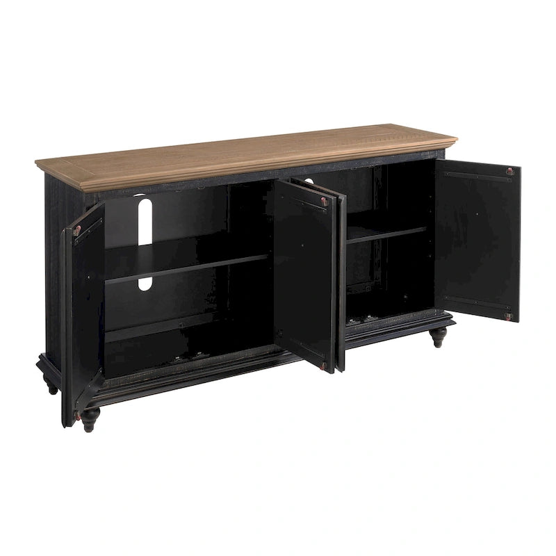 Meuble TV/Console en bois massif 65 po Garden District