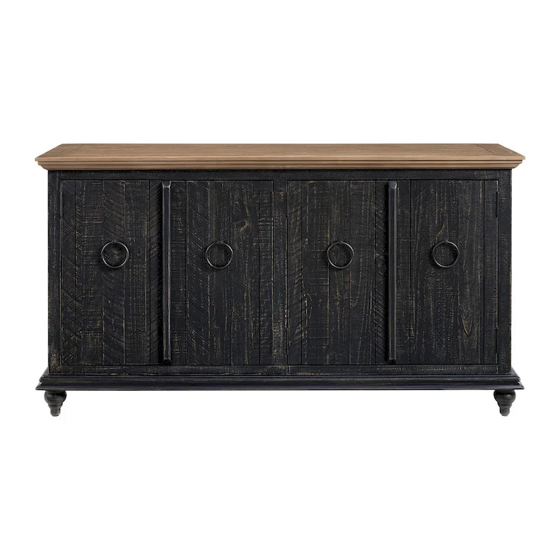 Meuble TV/Console en bois massif 65 po Garden District