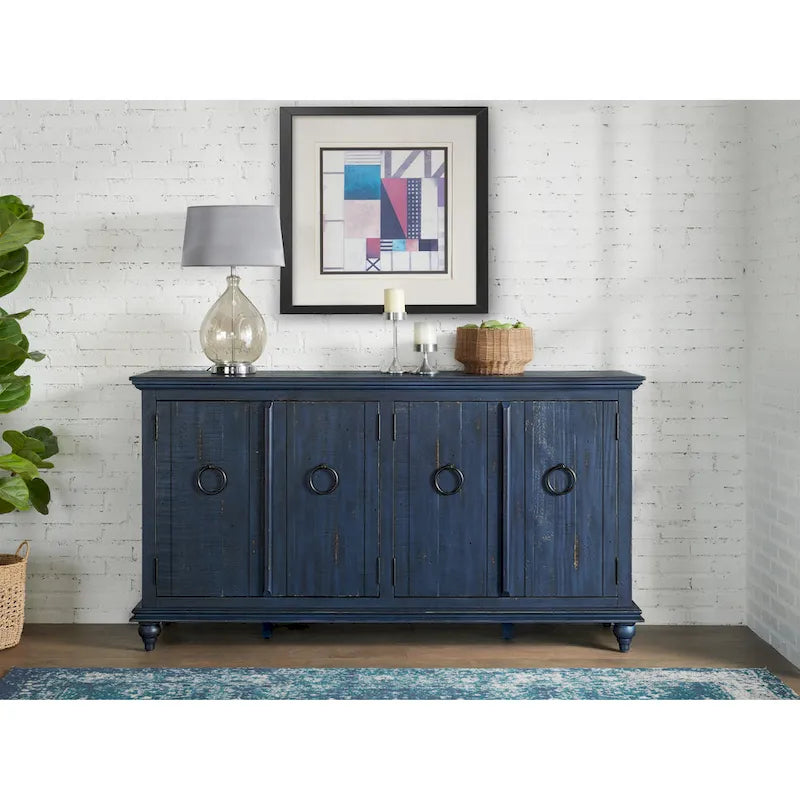 Meuble TV/Console en bois massif 65 po Garden District