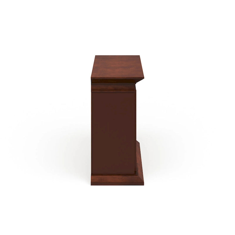 Cheminée électrique SEI Furniture Horse Mountain avec manteau en fausse pierre de 60 pouces