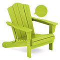 Hyleory Folding Adirondack Chair Outdoor, HDPE Patio Accent Chair