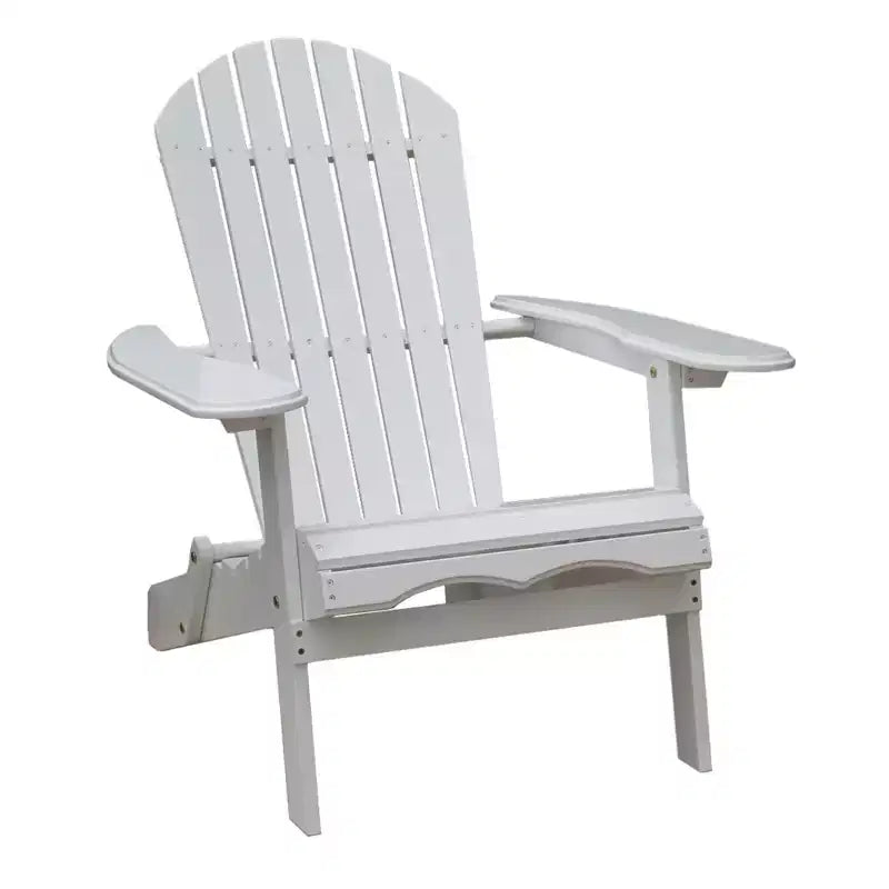 Northbeam Outdoor Portable Foldable Wooden Adirondack Deck Lounge Chair