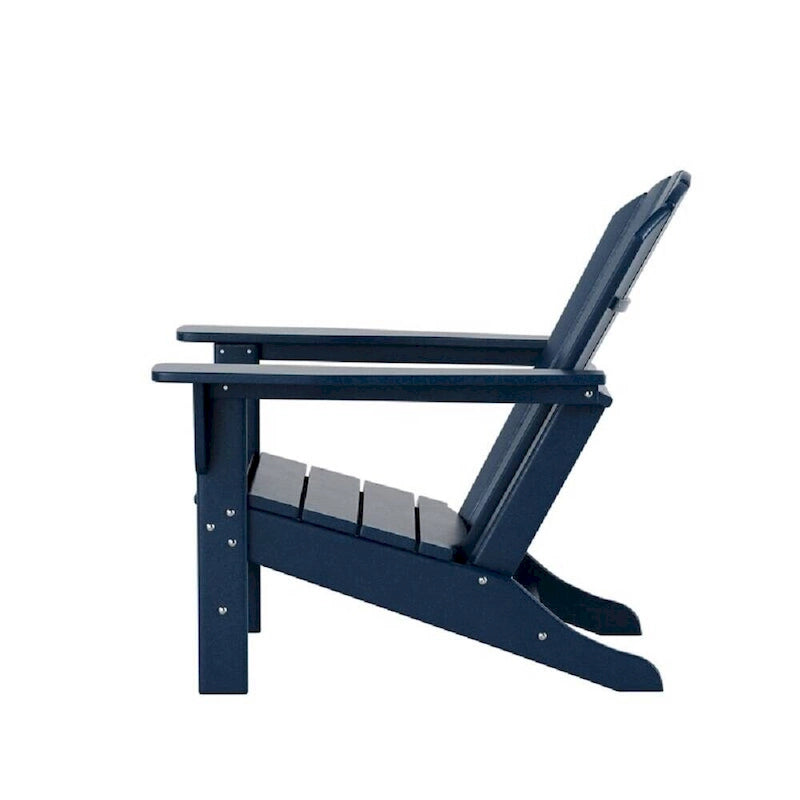Chaise Adirondack en résine PEHD, chaises de patio, chaise de jardin, résistante aux intempéries pour le jardin, la cour, la plage, la piscine et les meubles de pelouse