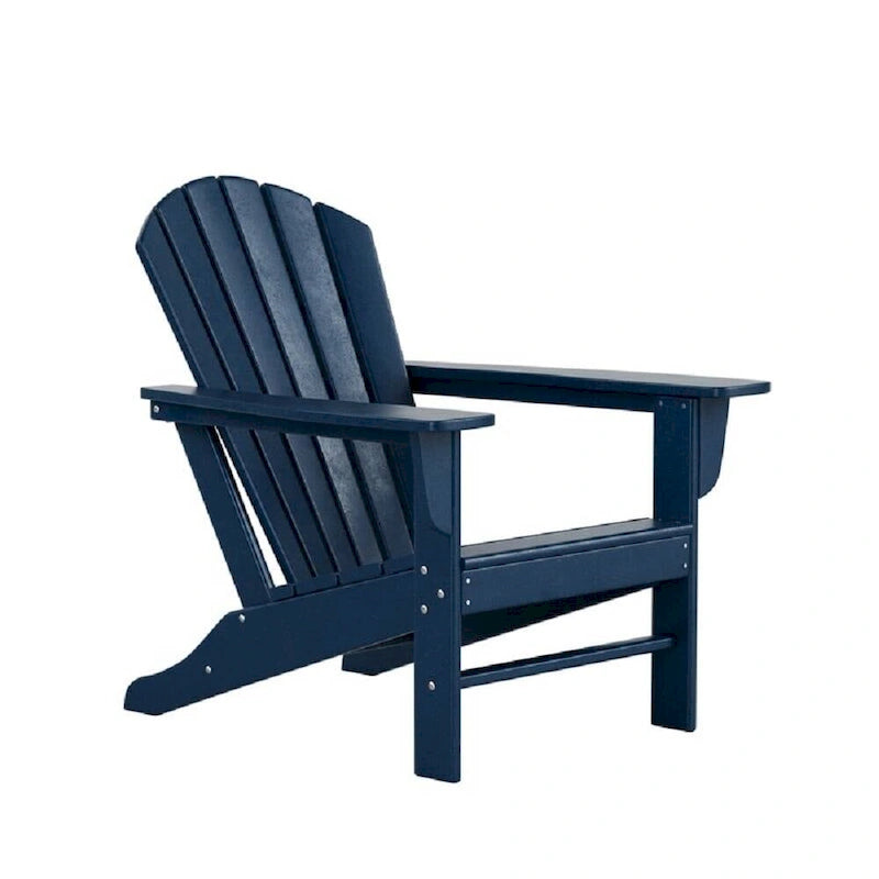 Chaise Adirondack en résine PEHD, chaises de patio, chaise de jardin, résistante aux intempéries pour le jardin, la cour, la plage, la piscine et les meubles de pelouse