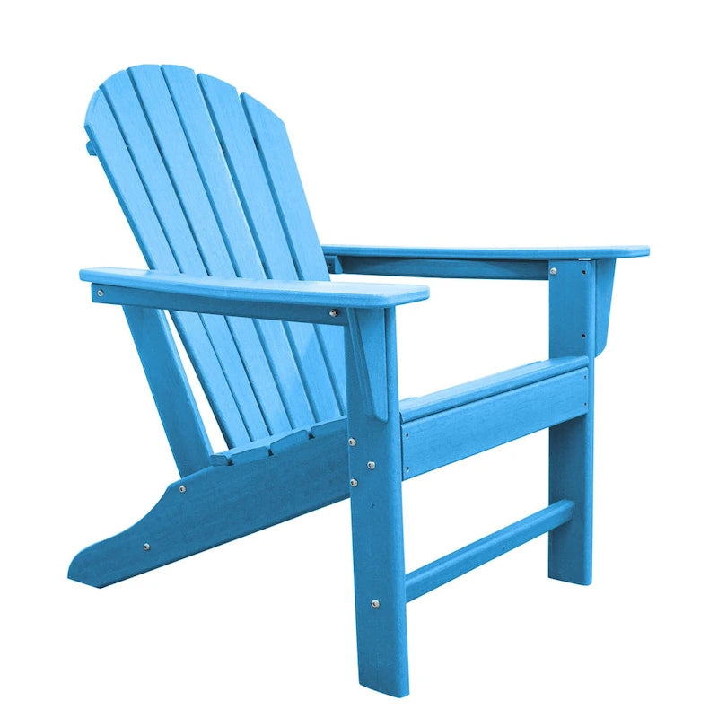 Chaise Adirondack en résine PEHD, chaises de patio, chaise de jardin, résistante aux intempéries pour le jardin, la cour, la plage, la piscine et les meubles de pelouse