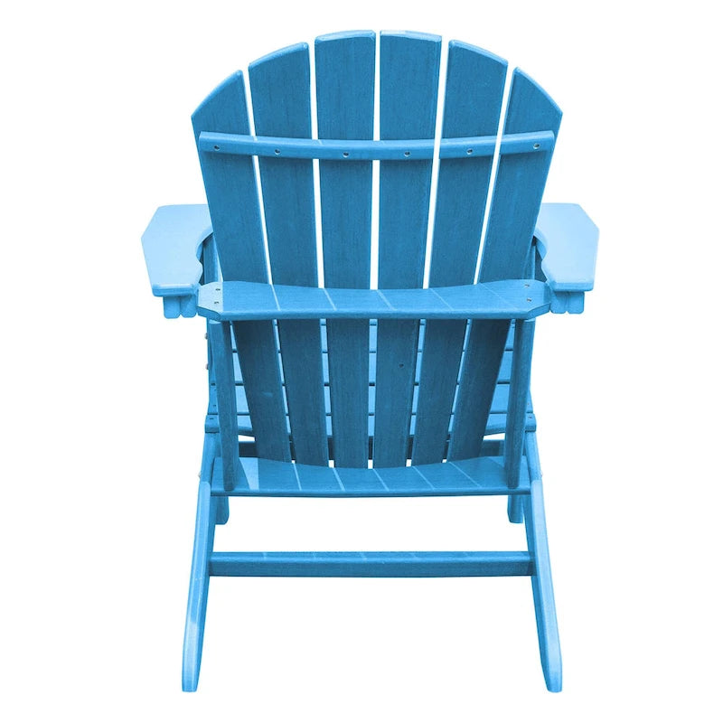 Chaise Adirondack en résine PEHD, chaises de patio, chaise de jardin, résistante aux intempéries pour le jardin, la cour, la plage, la piscine et les meubles de pelouse