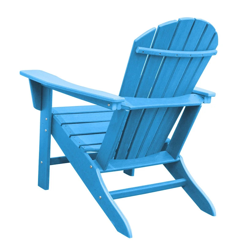 Chaise Adirondack en résine PEHD, chaises de patio, chaise de jardin, résistante aux intempéries pour le jardin, la cour, la plage, la piscine et les meubles de pelouse