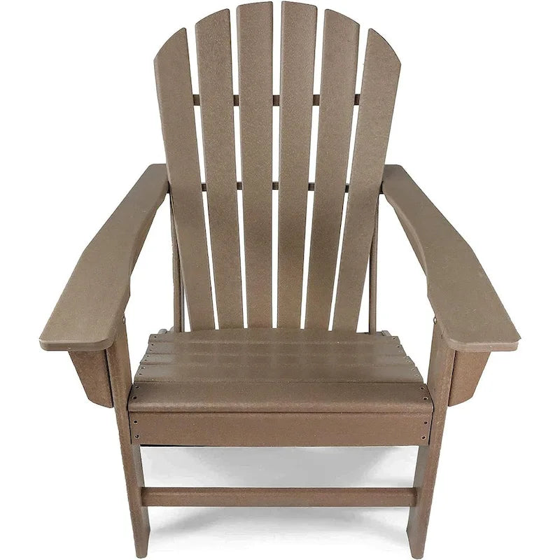 Chaise Adirondack en résine PEHD, chaises de patio, chaise de jardin, résistante aux intempéries pour le jardin, la cour, la plage, la piscine et les meubles de pelouse