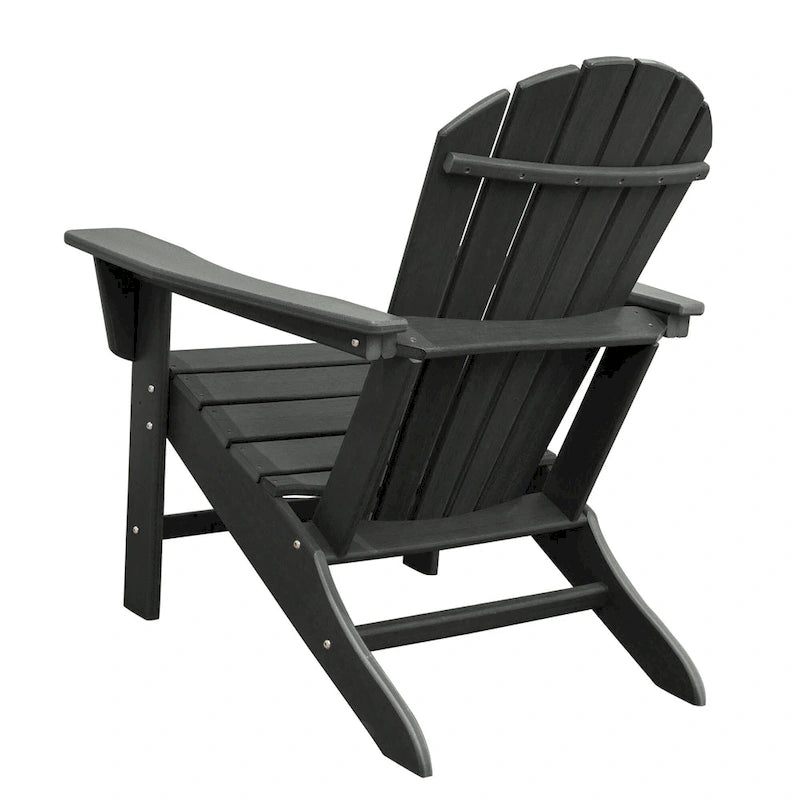 Chaise Adirondack en résine PEHD, chaises de patio, chaise de jardin, résistante aux intempéries pour le jardin, la cour, la plage, la piscine et les meubles de pelouse