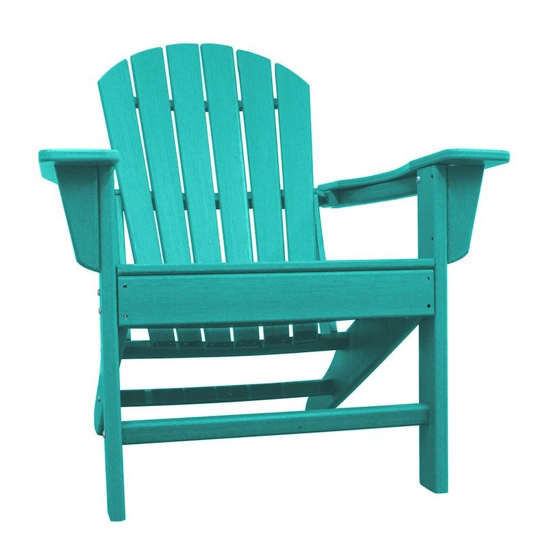 Chaise Adirondack en résine PEHD, chaises de patio, chaise de jardin, résistante aux intempéries pour le jardin, la cour, la plage, la piscine et les meubles de pelouse
