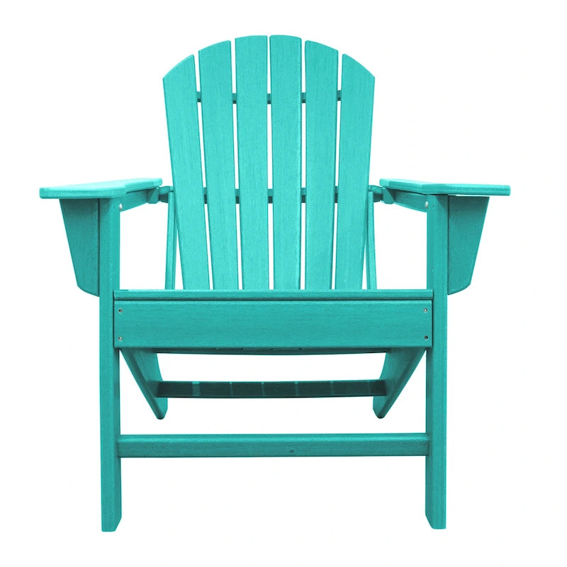 Chaise Adirondack en résine PEHD, chaises de patio, chaise de jardin, résistante aux intempéries pour le jardin, la cour, la plage, la piscine et les meubles de pelouse