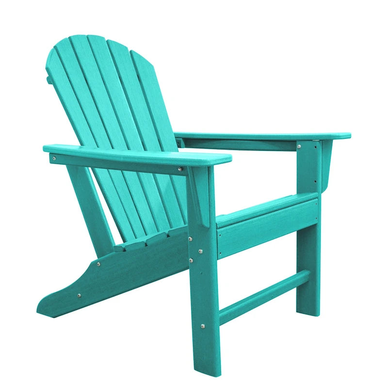 Chaise Adirondack en résine PEHD, chaises de patio, chaise de jardin, résistante aux intempéries pour le jardin, la cour, la plage, la piscine et les meubles de pelouse