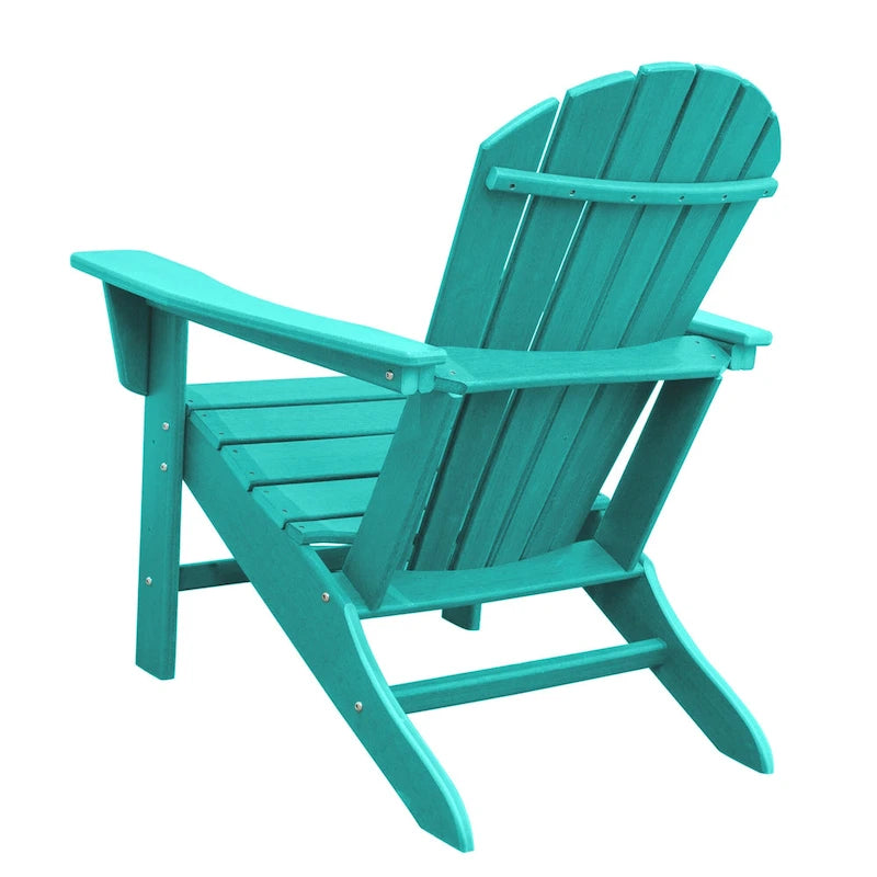 Chaise Adirondack en résine PEHD, chaises de patio, chaise de jardin, résistante aux intempéries pour le jardin, la cour, la plage, la piscine et les meubles de pelouse