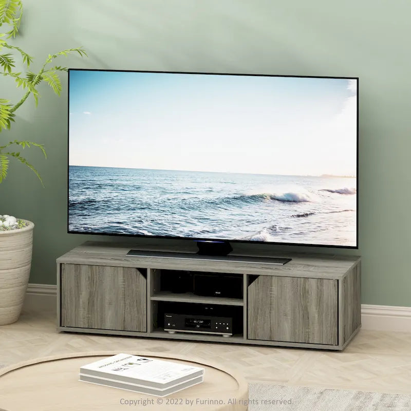 Meuble TV classique Furinno pour téléviseur jusqu'à 55 pouces